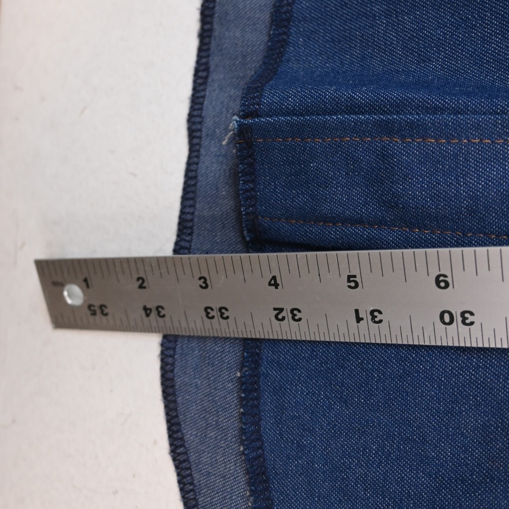 Vtg Wrangler Large Cotton Denim Pearl Snap L/S Western Rockabilly Rodeo Shirt - Picture 10 of 12